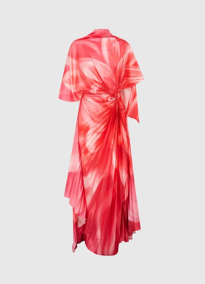 Dresses and Jumpsuits Women LEO LIN Marissa Pleated Draped Dress 8211 Prism Print