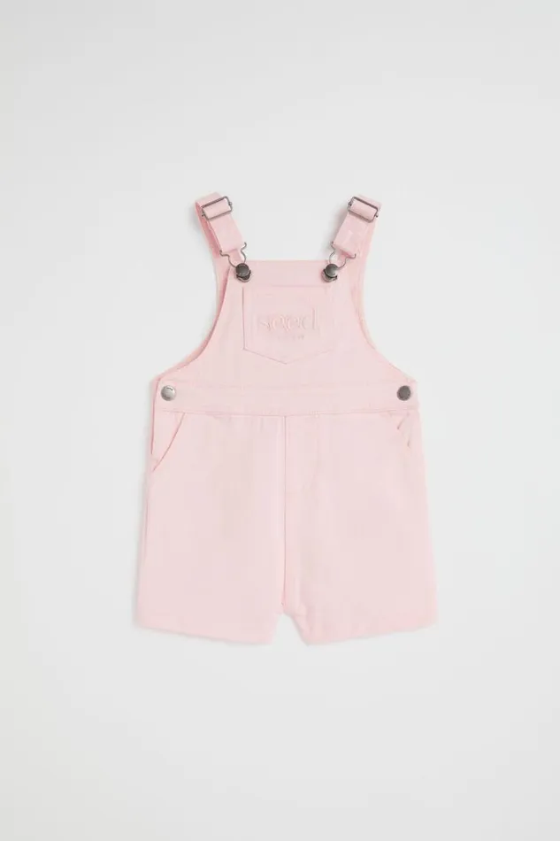 Dresses Baby Seed Heritage Core Logo Overall Dusty Rose