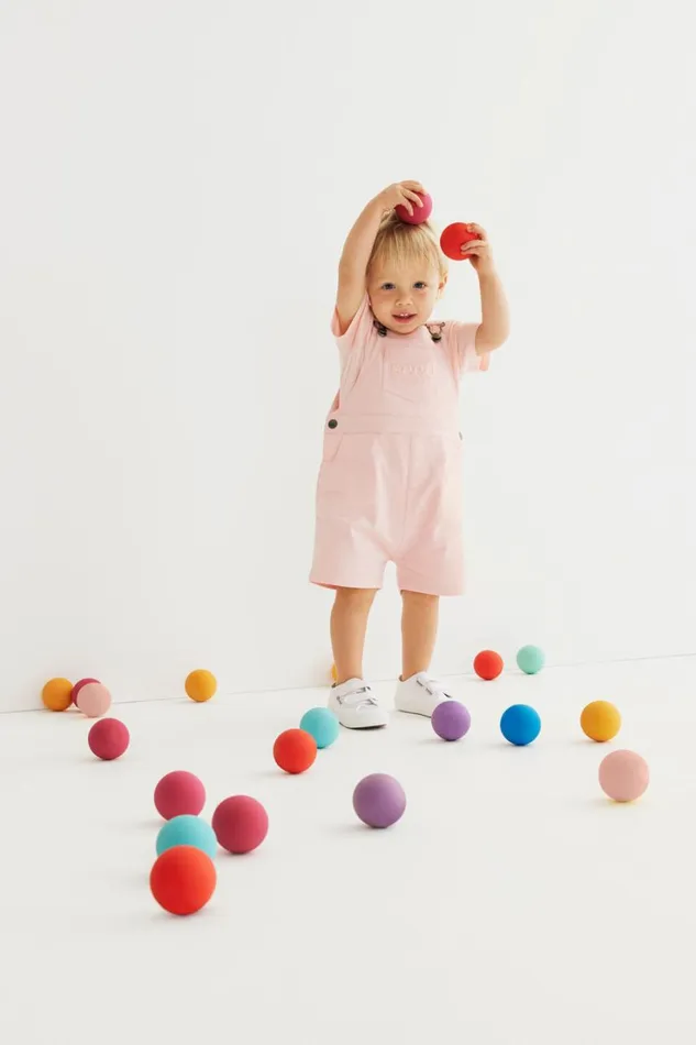 Dresses Baby Seed Heritage Core Logo Overall Dusty Rose
