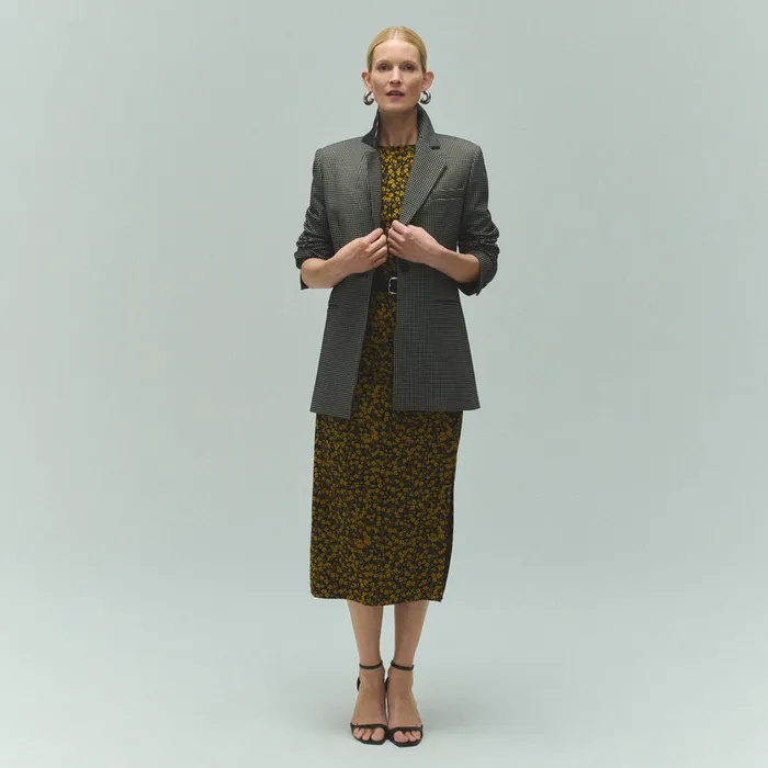 Dresses The Aisling Slinky Dress 8211 Printed Jersey Bloom Print 8211 M M LaFleur Women