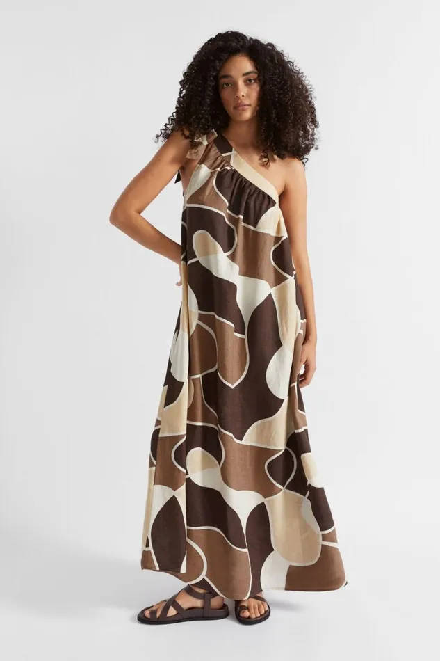 Dresses Woman Seed Heritage Abstract Maxi Dress Woodland Abstract