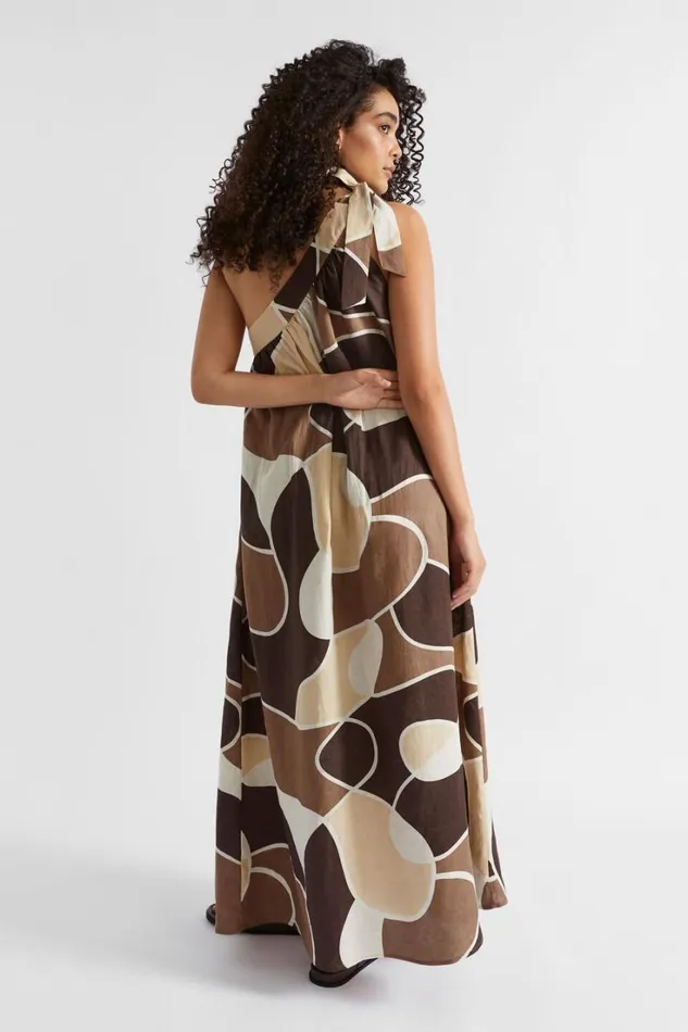 Dresses Woman Seed Heritage Abstract Maxi Dress Woodland Abstract