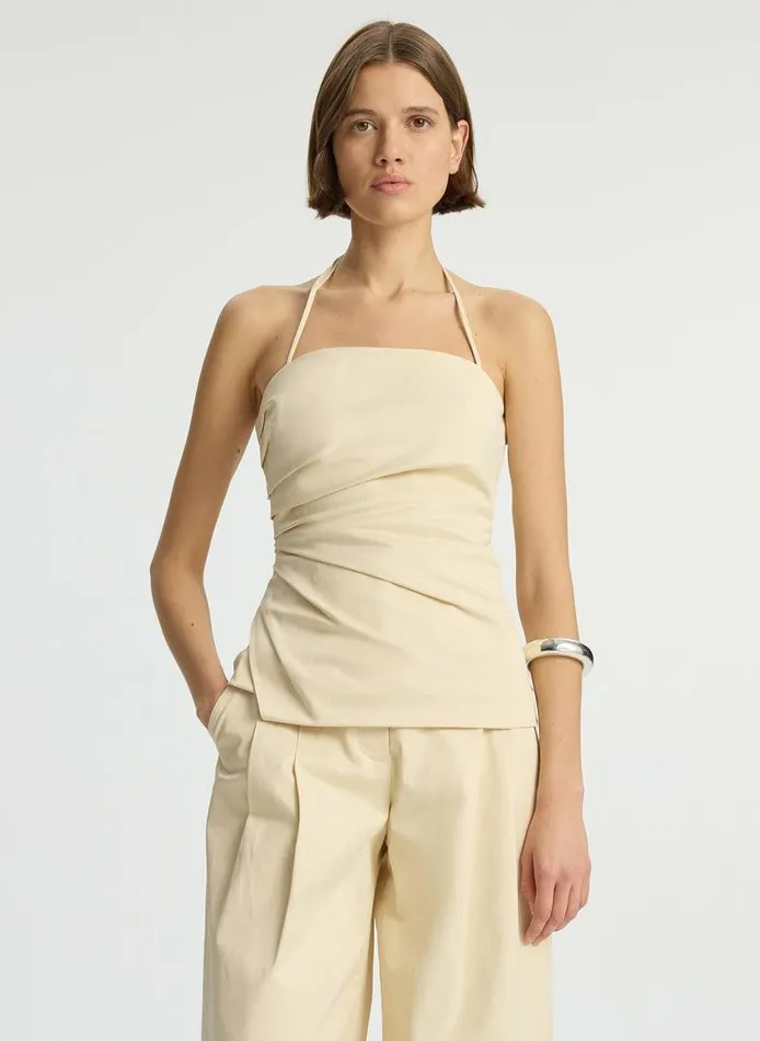 Dresses Women ALC Charlotte Sateen Halter Top Beige