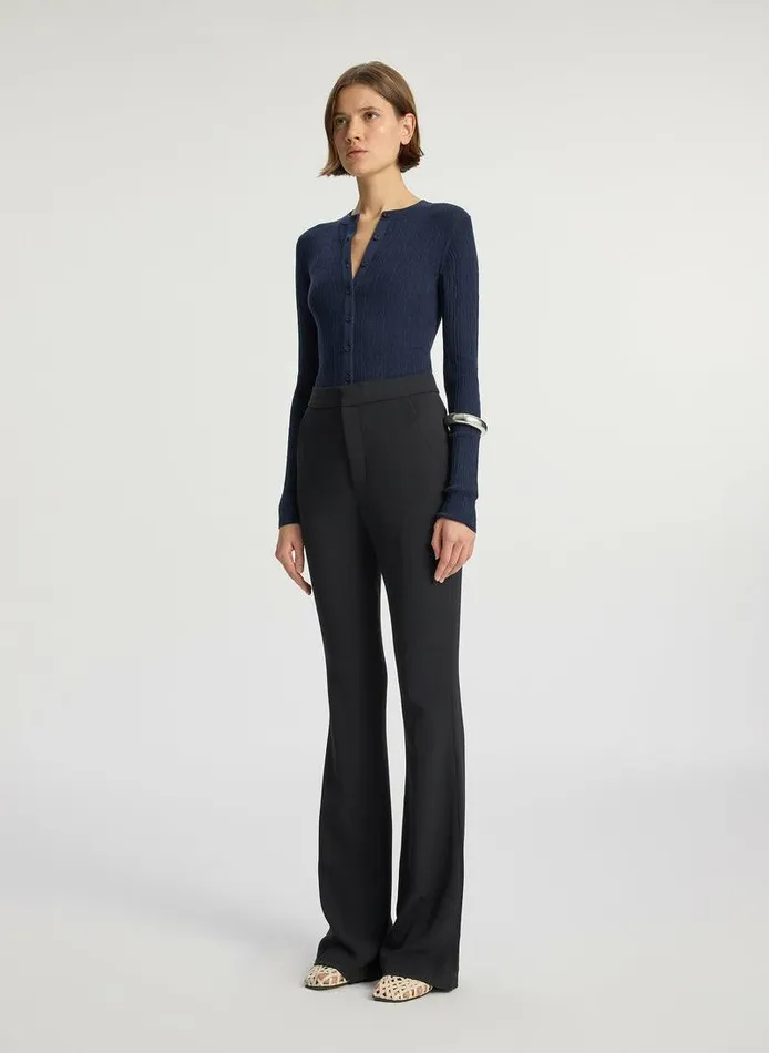 Dresses Women ALC Fisher Fine Cotton Cardigan Navy Dresses Women ALC Fisher Fine Cotton Cardigan Navy