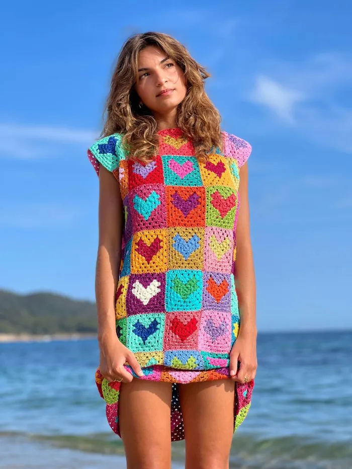 Dresses Women Rose Carmine DRESS NO SLEEVES MON COEUR MULTICOLORE