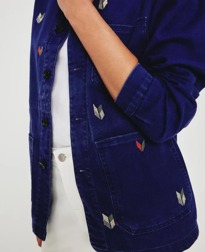 Easton Jacket Eb Broken Arrow French Blue WomenMen AG Jeans Jackets Easton Jacket Eb Broken Arrow French Blue WomenMen AG Jeans Jackets