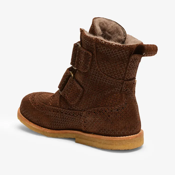 elba tex chocolate Brown Boots bisgaardshoes KIDS