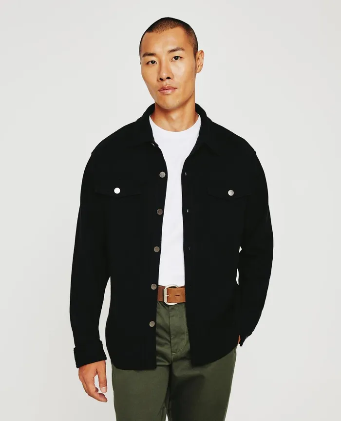 Elias Shirt Jacket True Black Men AG Jeans Shirts