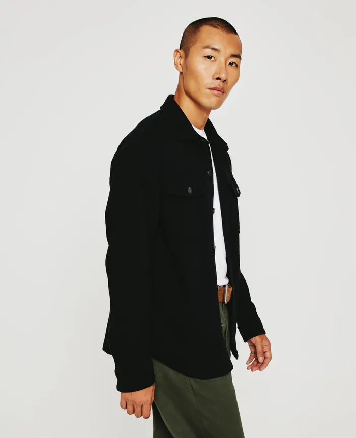 Elias Shirt Jacket True Black Men AG Jeans Shirts Elias Shirt Jacket True Black Men AG Jeans Shirts