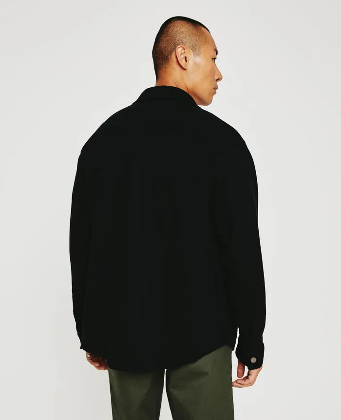 Elias Shirt Jacket True Black Men AG Jeans Shirts Elias Shirt Jacket True Black Men AG Jeans Shirts
