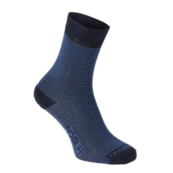 Equipment Socks Craghoppers NosiLife Travel Twin Pack Socks Dark Navy Soft Denim Equipment Socks Craghoppers NosiLife Travel Twin Pack Socks Dark Navy Soft Denim