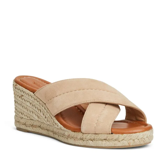 EVA Wedge Heel SAND SUEDE Women Bruno Magli Sandals and Slides