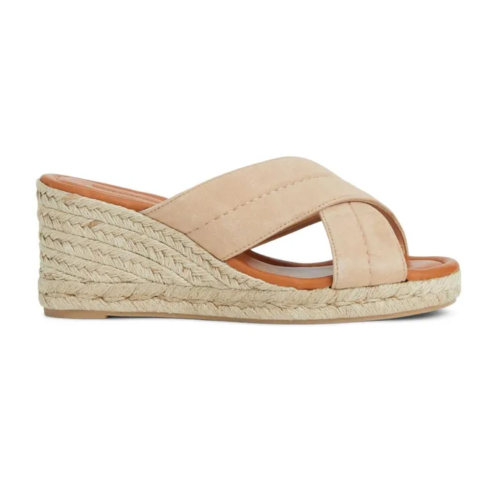 EVA Wedge Heel SAND SUEDE Women Bruno Magli Sandals and Slides