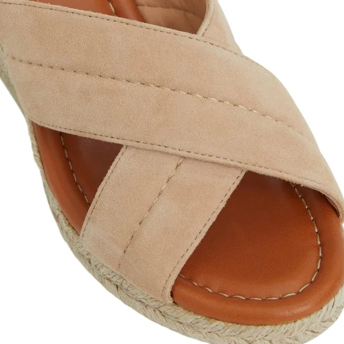EVA Wedge Heel SAND SUEDE Women Bruno Magli Sandals and Slides