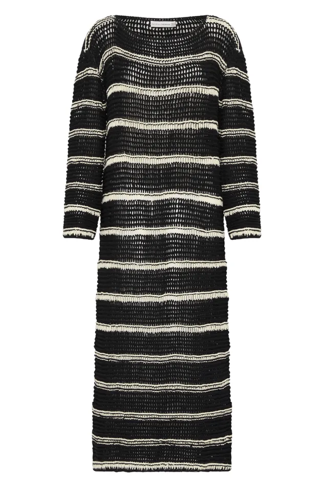 Faithfull The Brand Dresses Jesolo Crochet Dress BlackOff White 8211 Women Faithfull The Brand Dresses Jesolo Crochet Dress BlackOff White 8211 Women