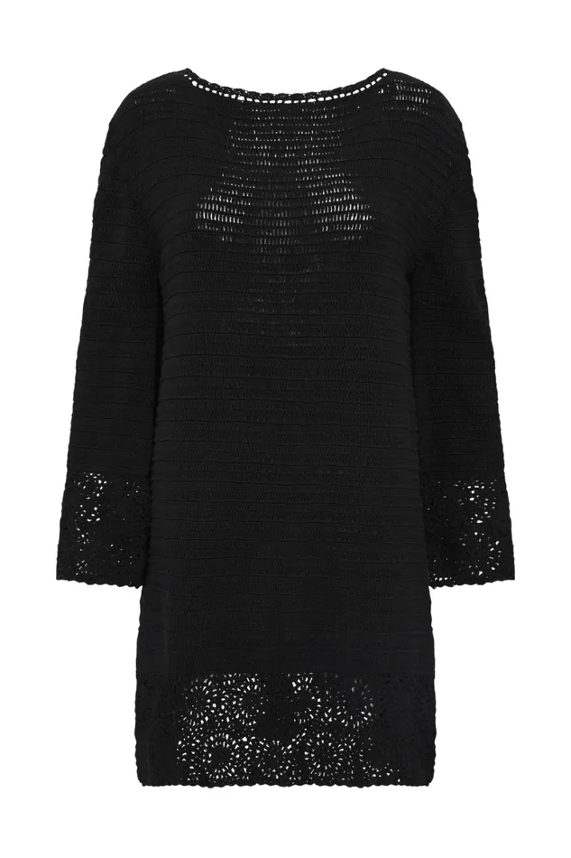 Faithfull The Brand Dresses Ruia Handmade Crochet Dress Black 8211 Final Sale 8211 Women Faithfull The Brand Dresses Ruia Handmade Crochet Dress Black 8211 Final Sale 8211 Women