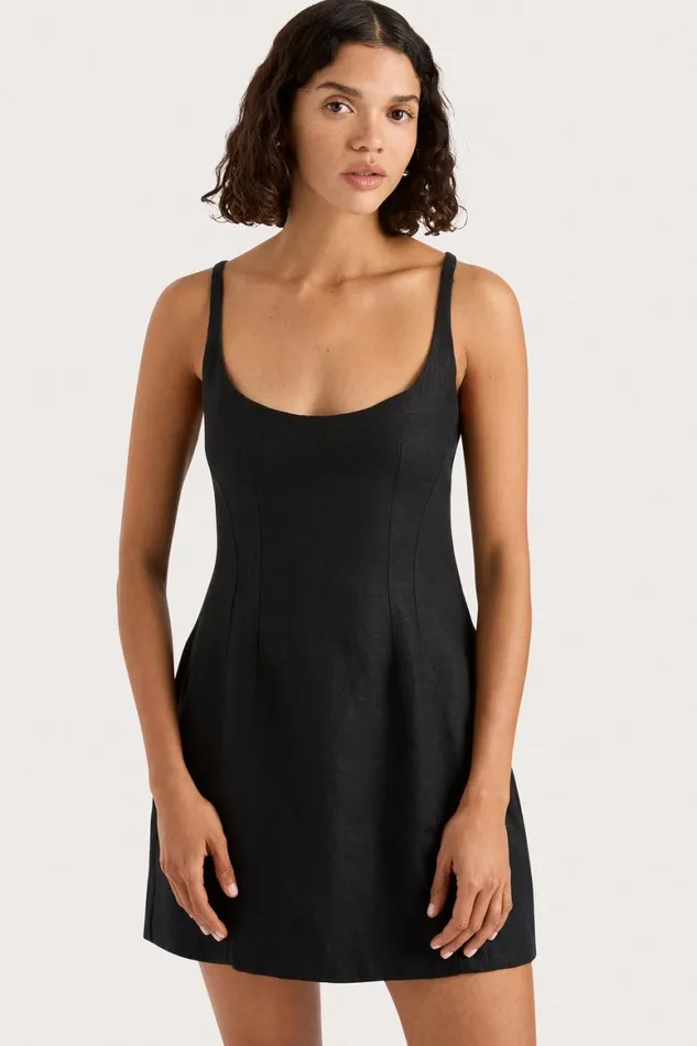 Faithfull The Brand Dresses Sanne Mini Dress Black 8211 Women Faithfull The Brand Dresses Sanne Mini Dress Black 8211 Women