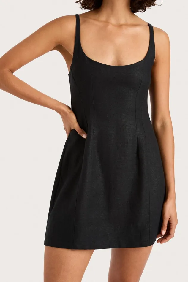 Faithfull The Brand Dresses Sanne Mini Dress Black 8211 Women Faithfull The Brand Dresses Sanne Mini Dress Black 8211 Women