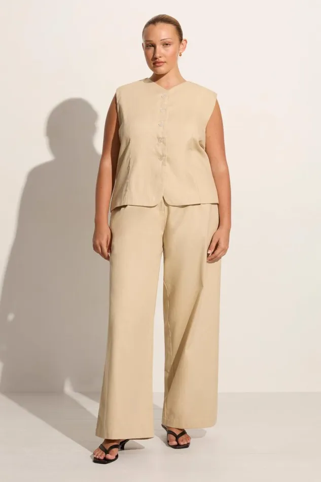 Faithfull The Brand Pants Udine Pant Bleached Sand 8211 Final Sale 8211 Women Faithfull The Brand Pants Udine Pant Bleached Sand 8211 Final Sale 8211 Women