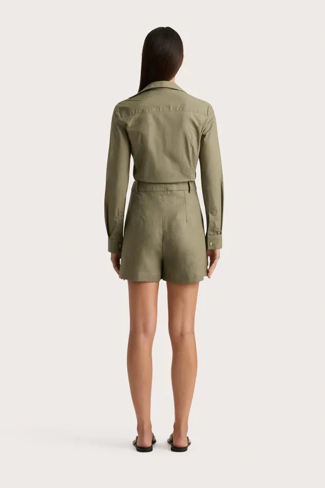 Faithfull The Brand Skirts and Shorts Antibes Short Khaki 8211 Women Faithfull The Brand Skirts and Shorts Antibes Short Khaki 8211 Women