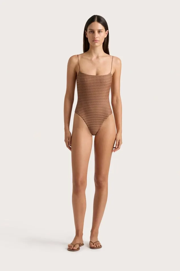 Faithfull The Brand Swim Elea One Piece Oliander Cocoa 8211 Women