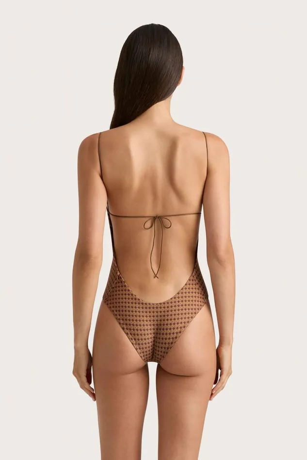 Faithfull The Brand Swim Elea One Piece Oliander Cocoa 8211 Women
