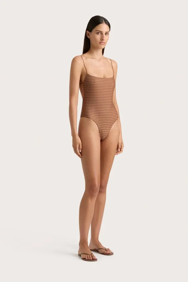 Faithfull The Brand Swim Elea One Piece Oliander Cocoa 8211 Women
