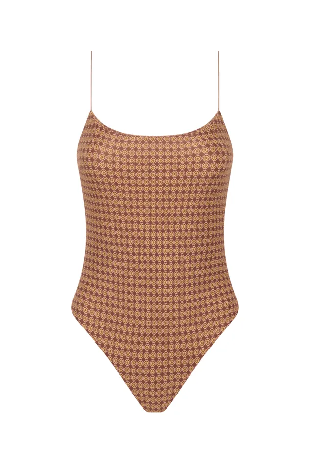 Faithfull The Brand Swim Elea One Piece Oliander Cocoa 8211 Women