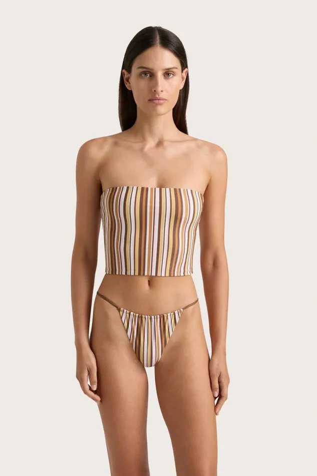 Faithfull The Brand Swim Jean Swim Top Terracotta Stripe 8211 Women Faithfull The Brand Swim Jean Swim Top Terracotta Stripe 8211 Women