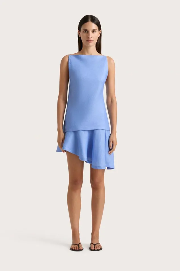 Faithfull The Brand Tops Antibes Top Mid Blue 8211 Women Faithfull The Brand Tops Antibes Top Mid Blue 8211 Women