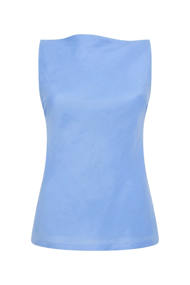 Faithfull The Brand Tops Antibes Top Mid Blue 8211 Women Faithfull The Brand Tops Antibes Top Mid Blue 8211 Women