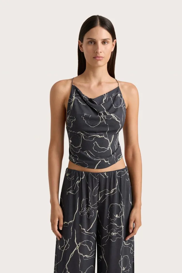 Faithfull The Brand Tops Aurelie Top Calla Charred Navy 8211 Women Faithfull The Brand Tops Aurelie Top Calla Charred Navy 8211 Women