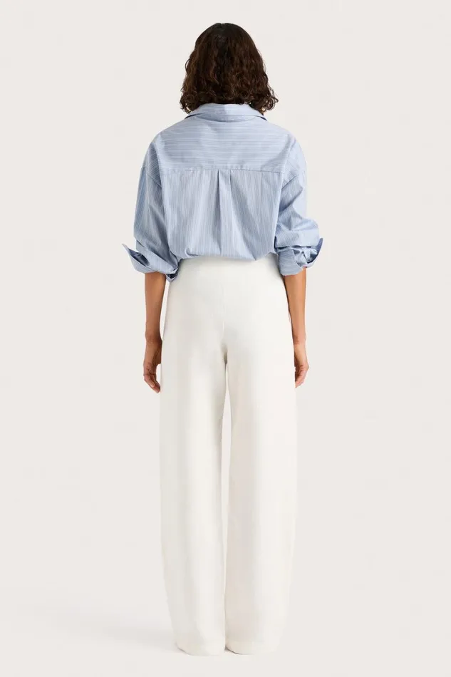 Faithfull The Brand Tops Freja Shirt Blue Pinstripe 8211 Women Faithfull The Brand Tops Freja Shirt Blue Pinstripe 8211 Women