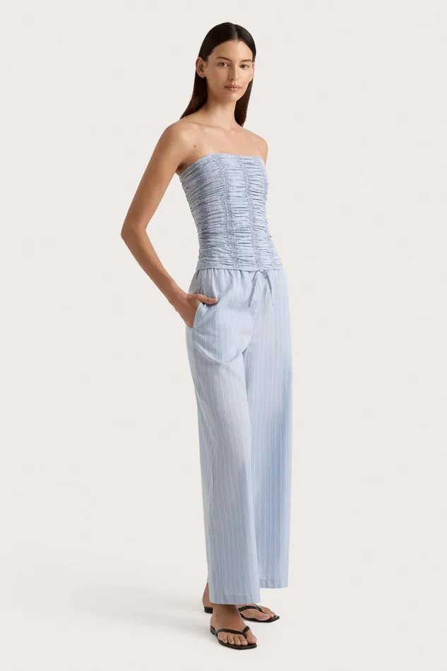 Faithfull The Brand Tops Jilliane Top Blue Pinstripe 8211 Women Faithfull The Brand Tops Jilliane Top Blue Pinstripe 8211 Women