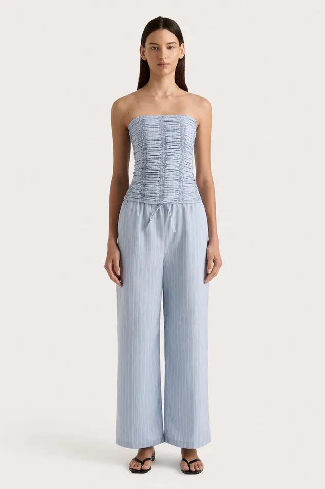 Faithfull The Brand Tops Jilliane Top Blue Pinstripe 8211 Women Faithfull The Brand Tops Jilliane Top Blue Pinstripe 8211 Women
