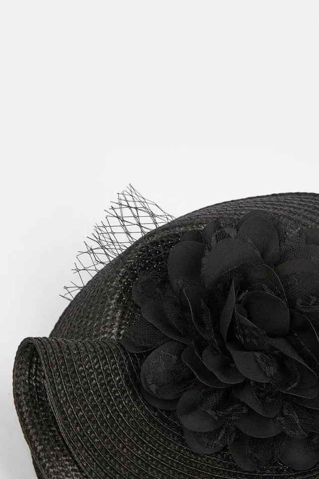 Fascinators Women Karen Millen Asymmetric Flower and Feather Fascinator