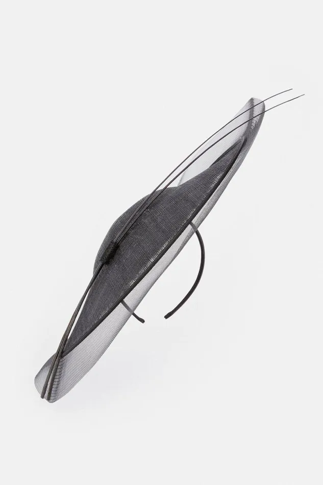 Fascinators Women Karen Millen Layered Mesh Detail Headband Fascinator Black