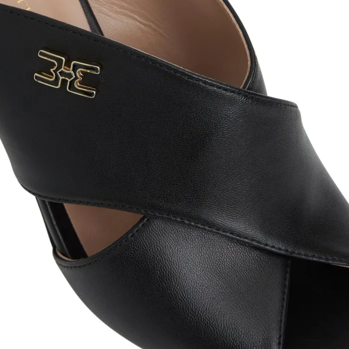 FATIMA Cross Band Heel BLACK Women Bruno Magli Sandals and Slides