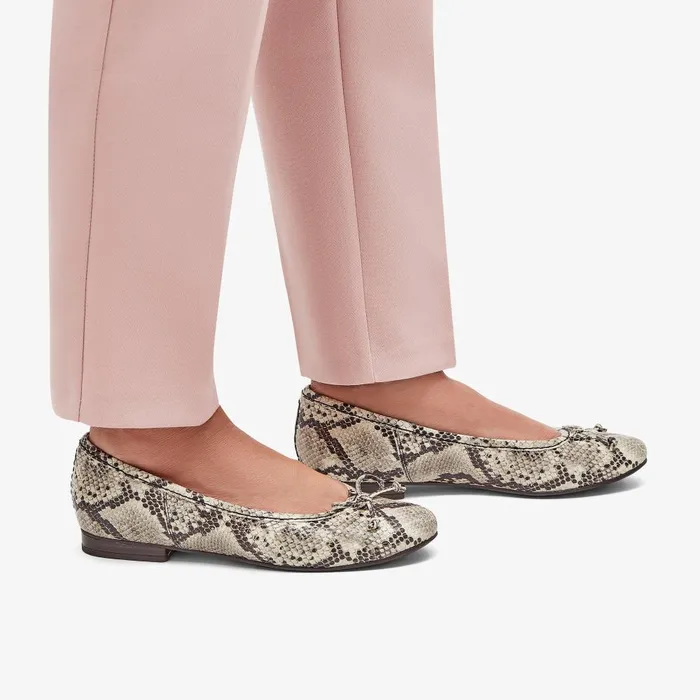 Fawna Lily Snake Print Women Clarks Flats