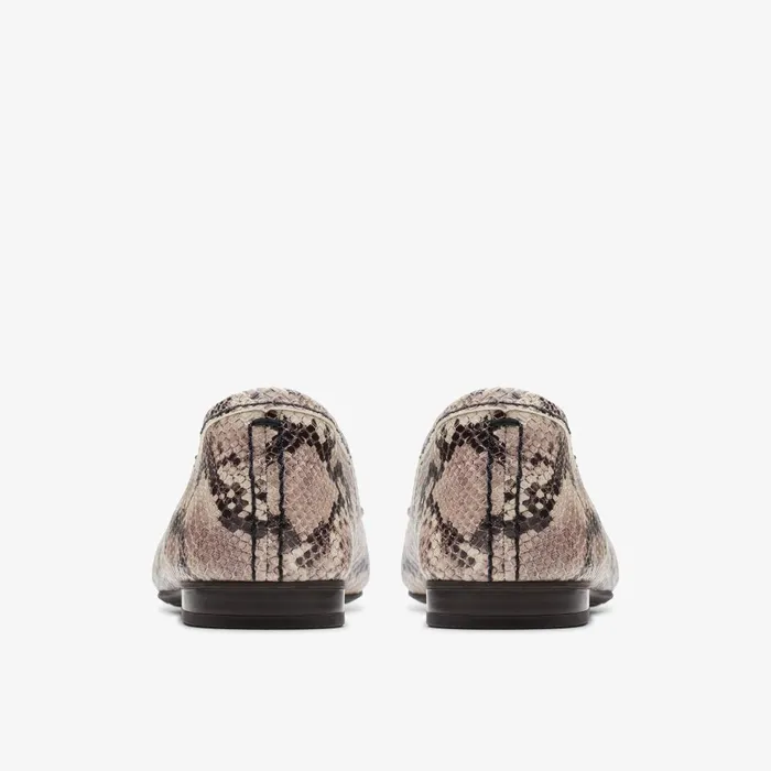 Fawna Lily Snake Print Women Clarks Flats