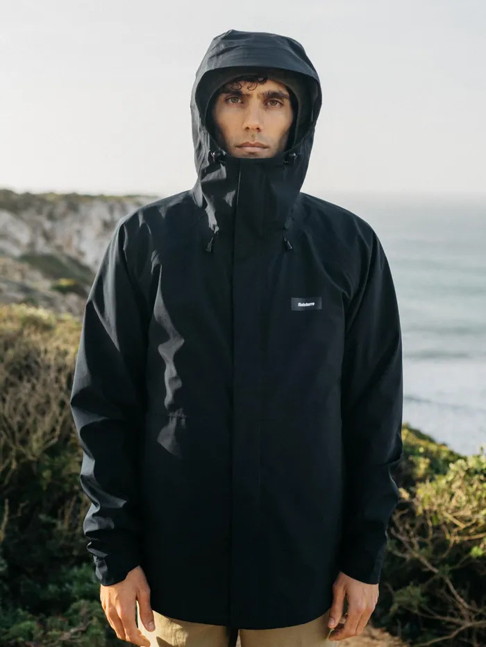 Finisterre Jackets and Coats Men Skybird Waterproof Jacket Black