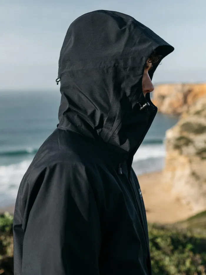 Finisterre Jackets and Coats Men Skybird Waterproof Jacket Black