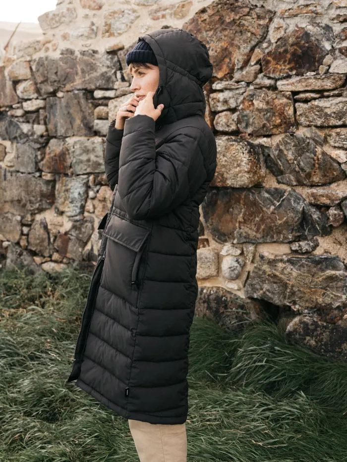 Finisterre Jackets and Coats Women Elara Coat Raven