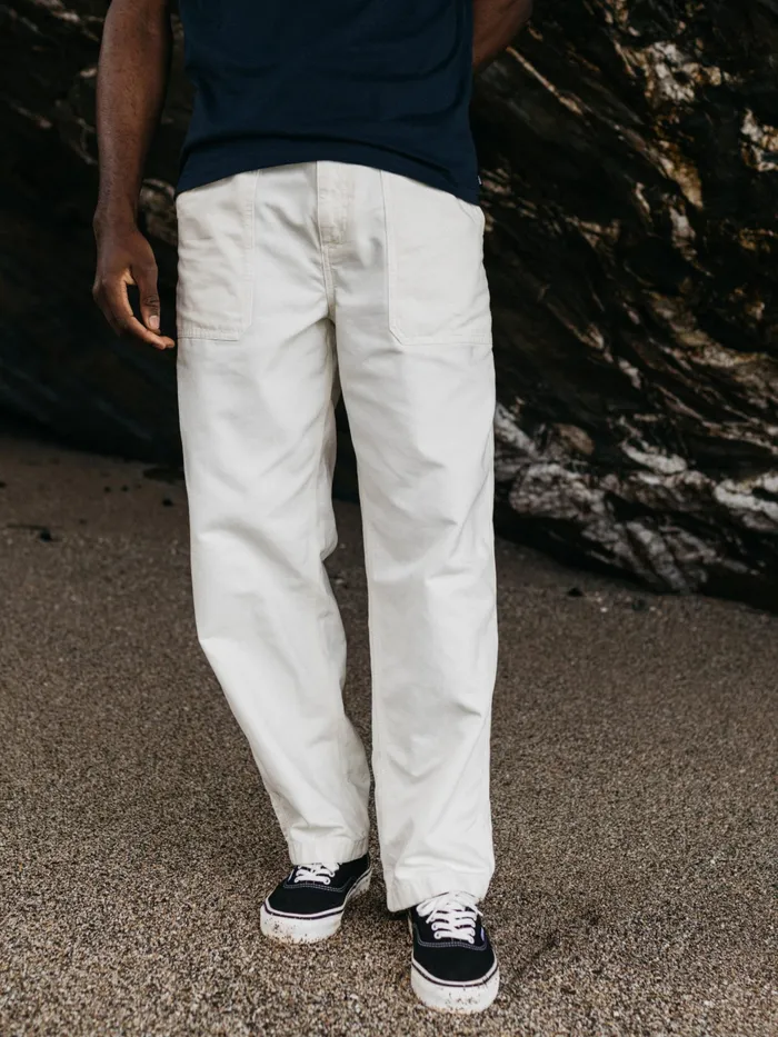 Finisterre Pants Men Basset Pant Ecru