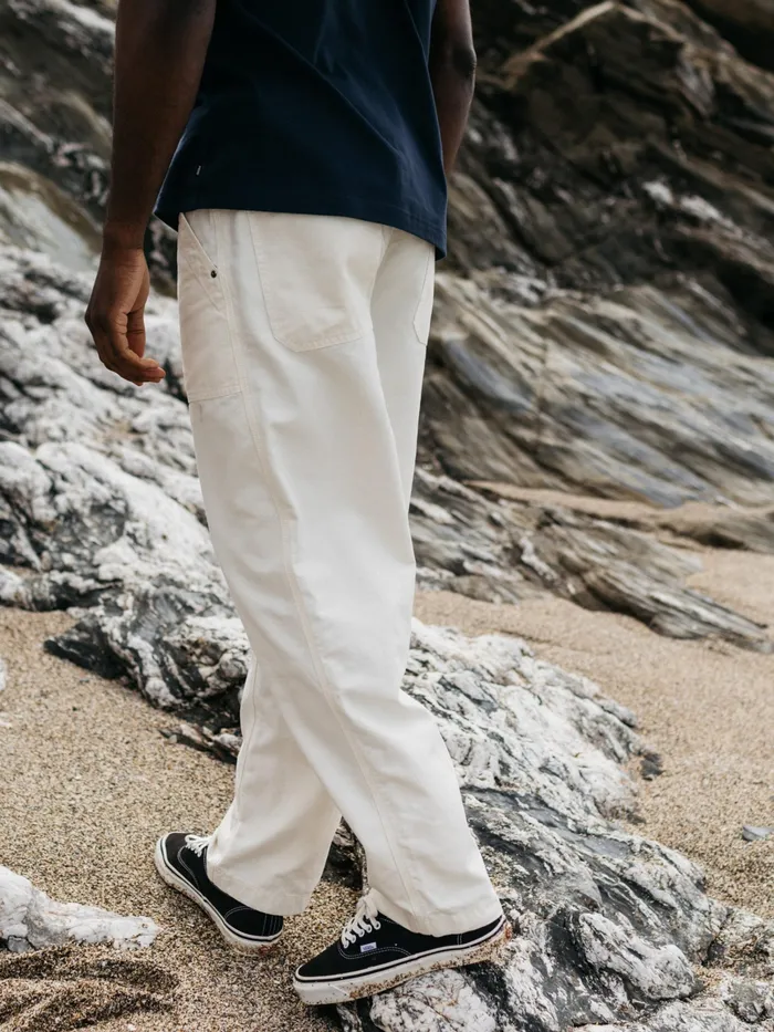 Finisterre Pants Men Basset Pant Ecru
