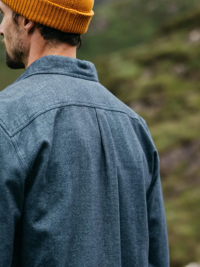 Finisterre Shirts Men Gylly Shirt Ocean Dobby