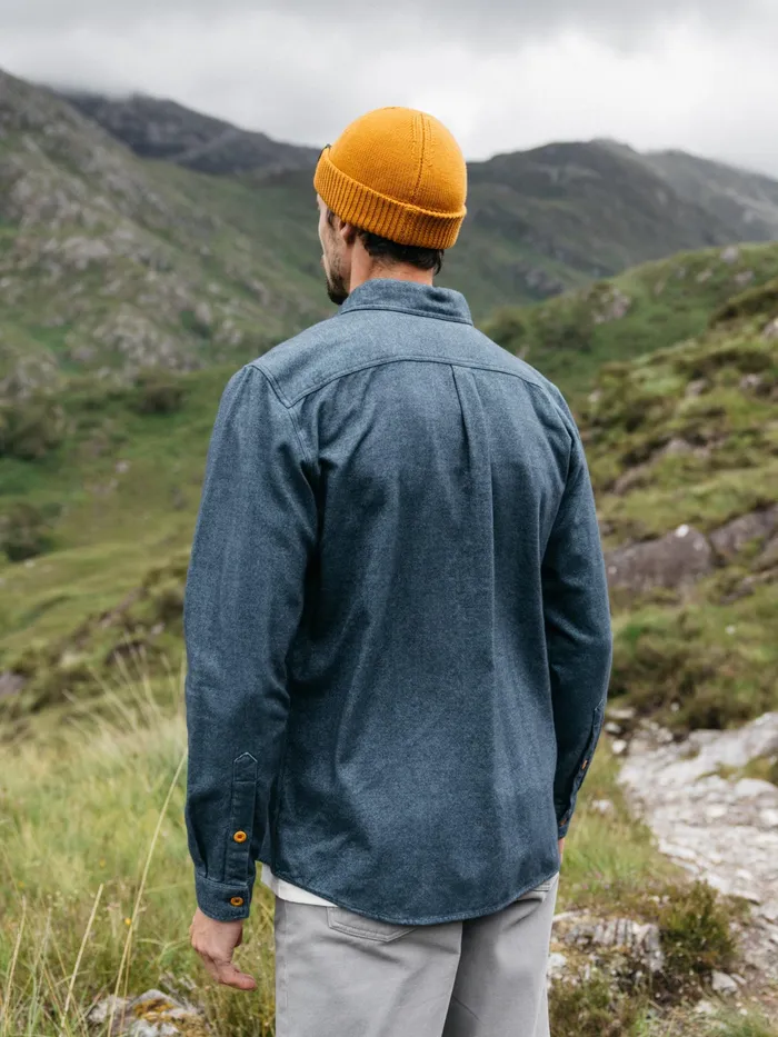 Finisterre Shirts Men Gylly Shirt Ocean Dobby