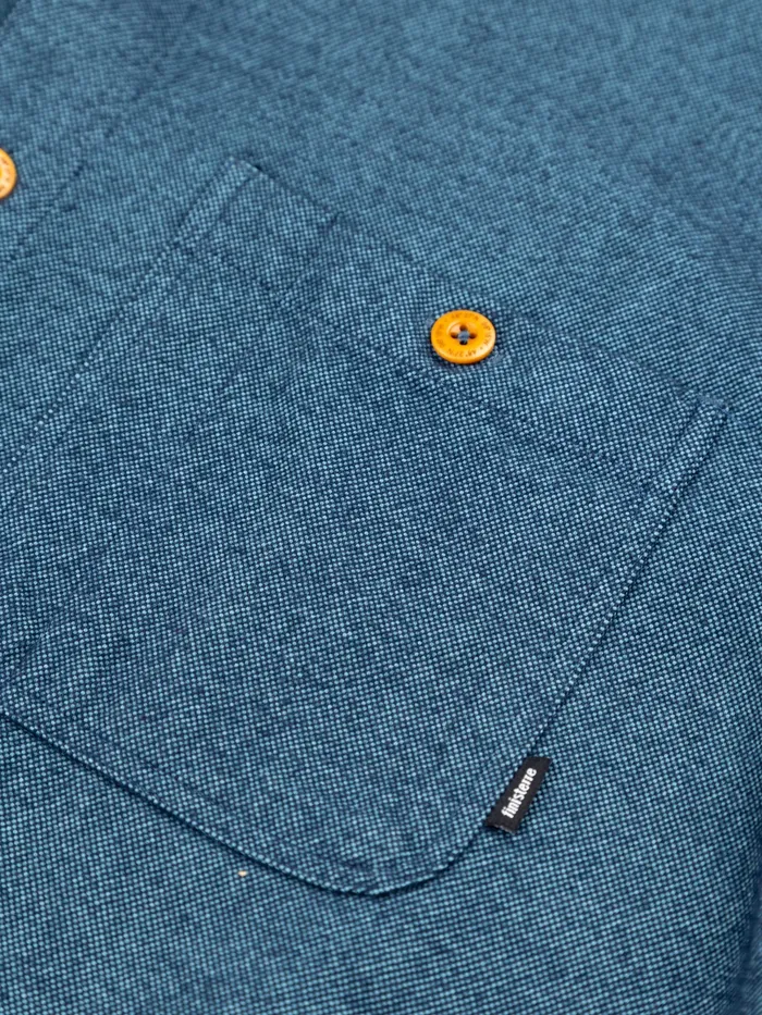 Finisterre Shirts Men Gylly Shirt Ocean Dobby