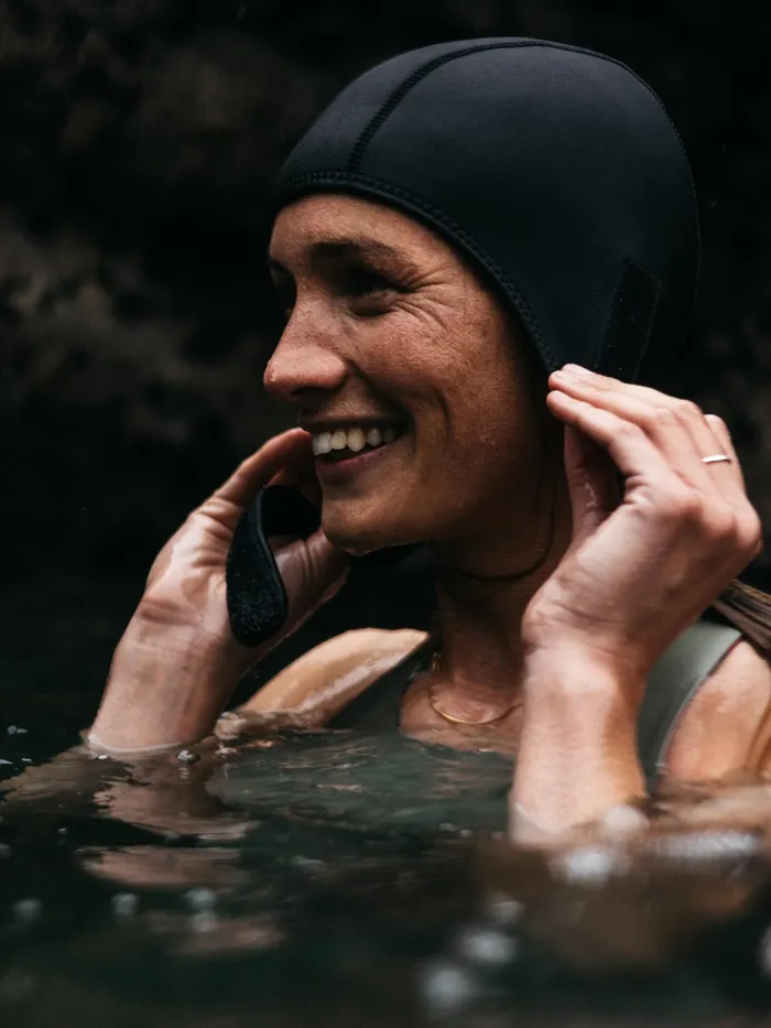 Finisterre Swim Accessories MenWomen Nieuwland 2mm Yulex Cap Black
