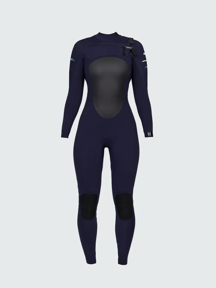 Finisterre Wetsuits Women Nieuwland 4535mm Yulex Chest Zip Wetsuit Ink